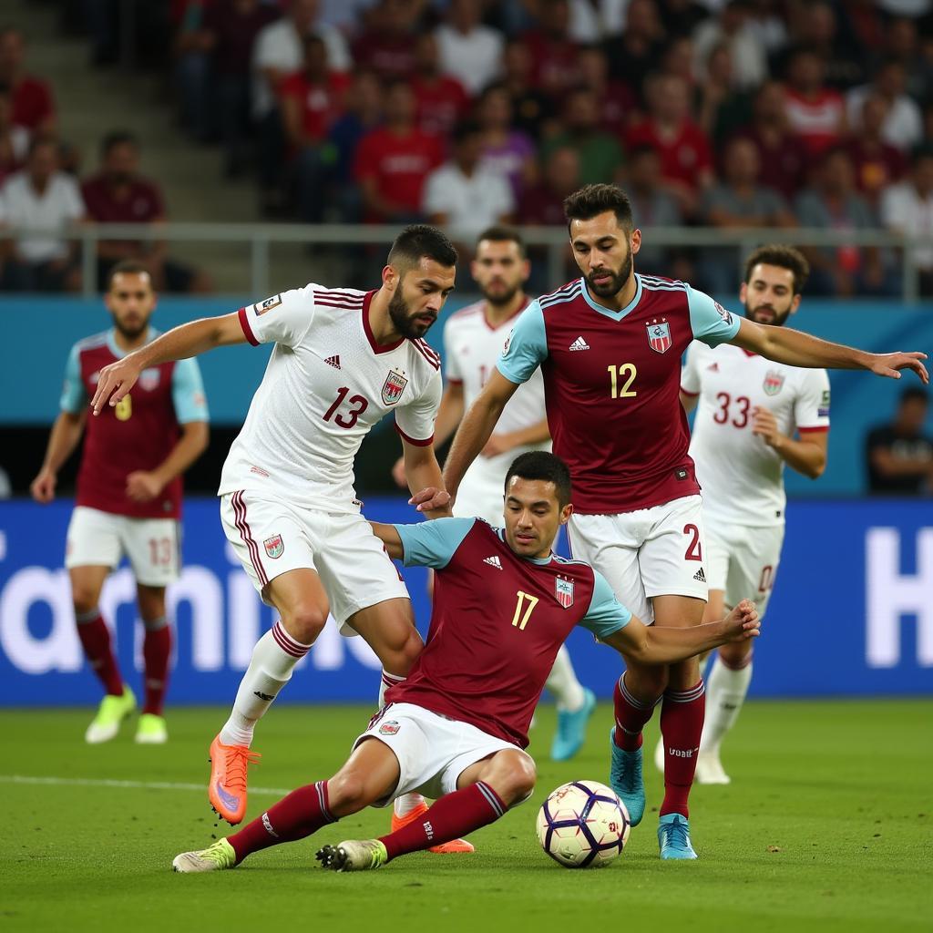 Qatar vs Iran đối đầu