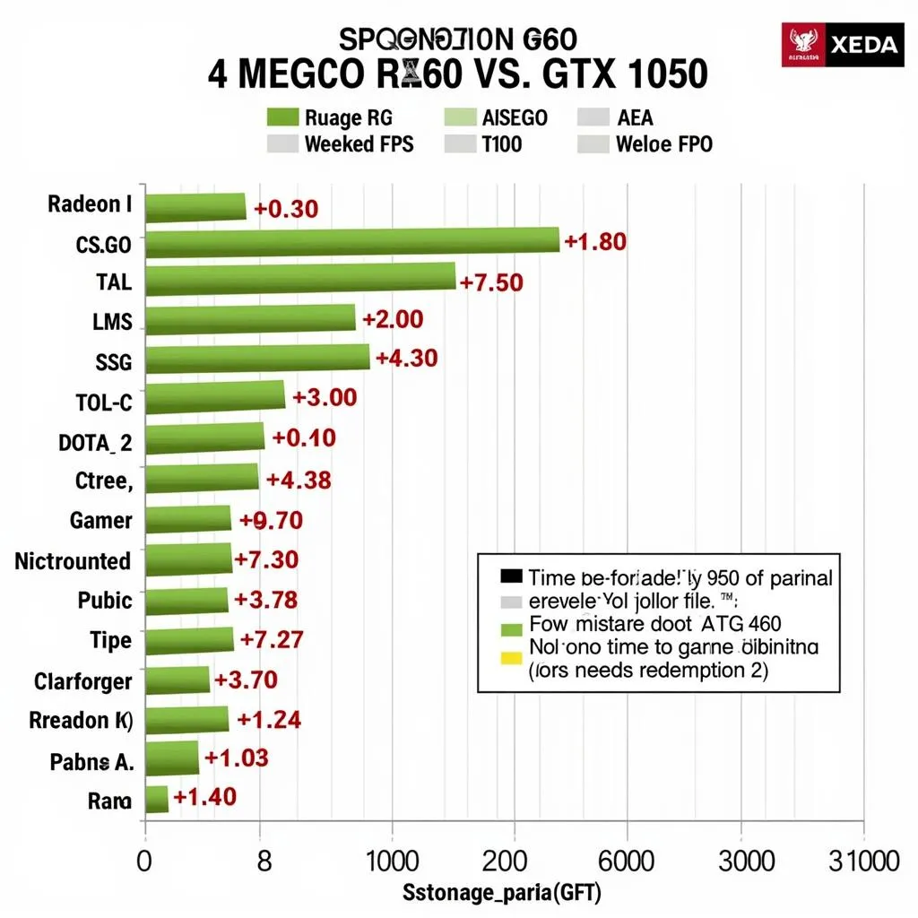 So sánh hiệu năng chơi game Radeon RX 460 vs GTX 1050