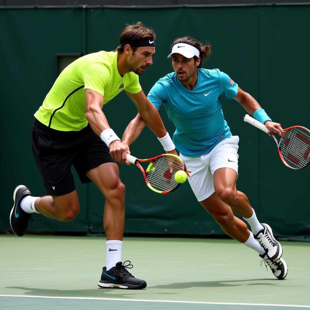 Rafael Nadal và Fabio Fognini đối đầu tay đôi trên sân đấu