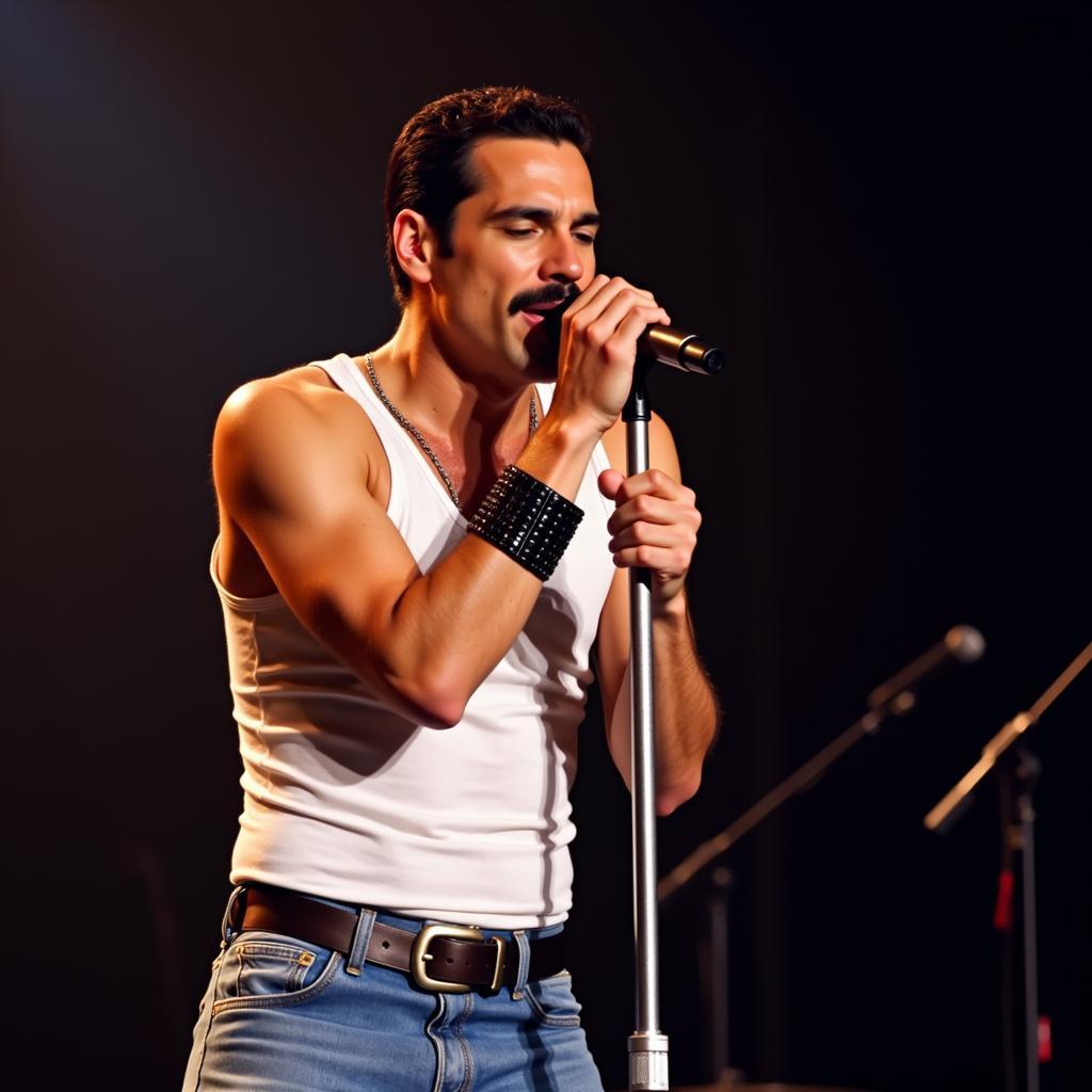 Rami Malek trong vai Freddie Mercury