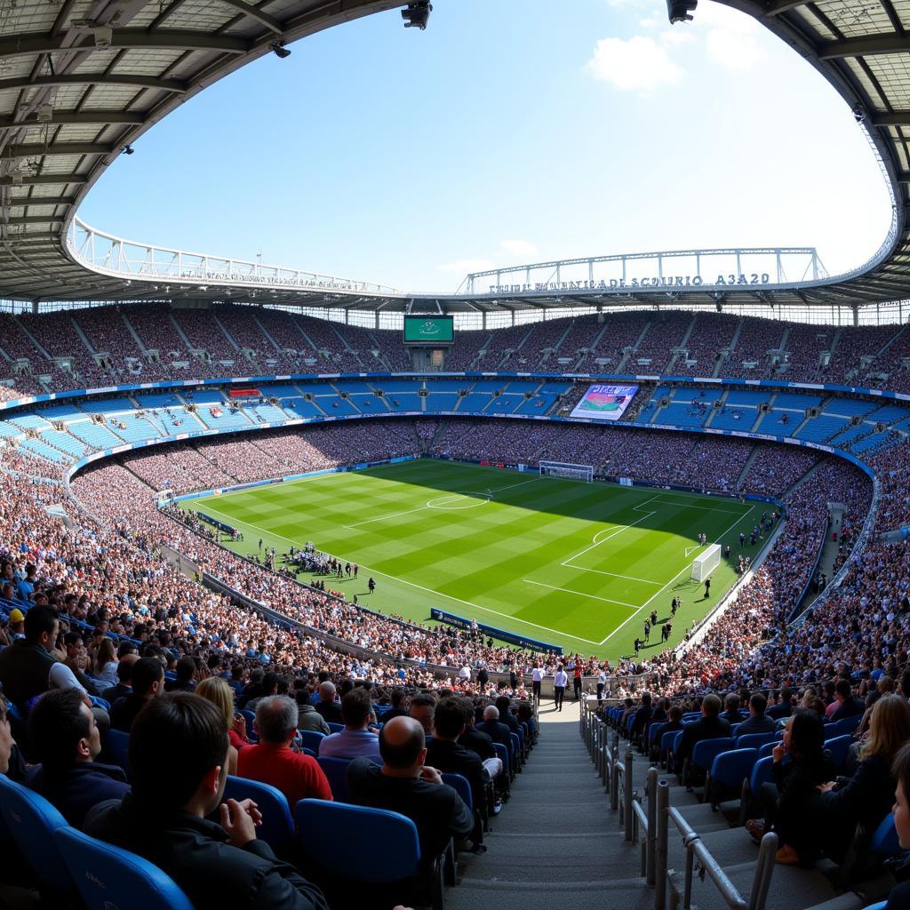 Toàn cảnh sân vận động Santiago Bernabéu