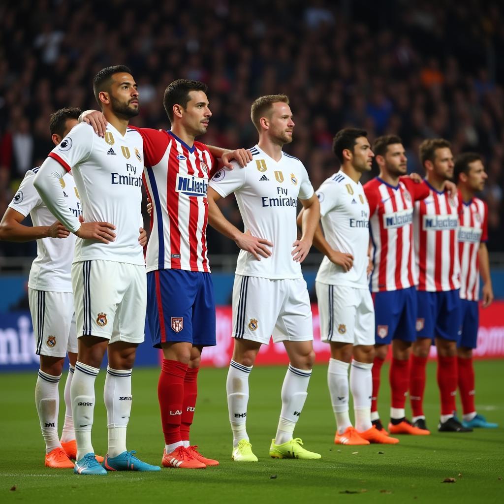 Real Madrid vs Atletico Madrid đội hình