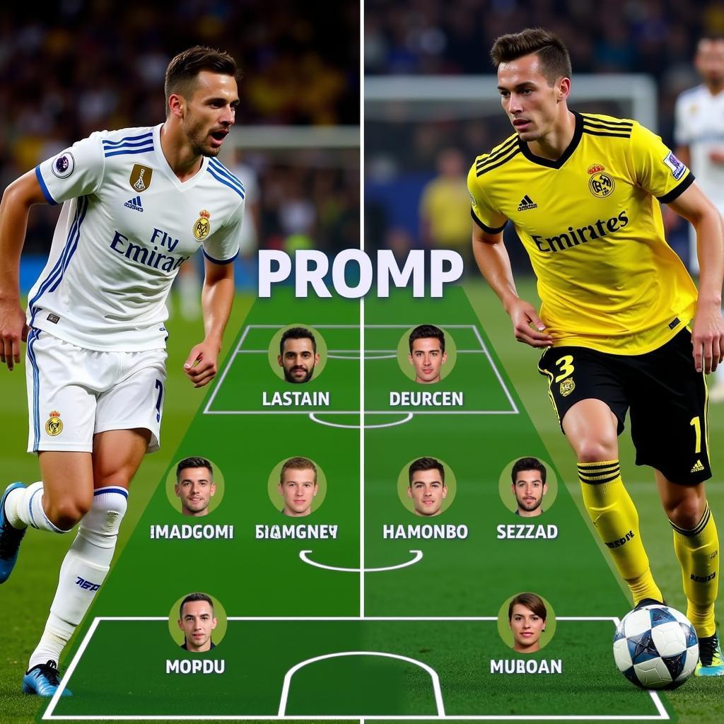 Real Madrid vs Borussia Dortmund: Đội hình xuất phát