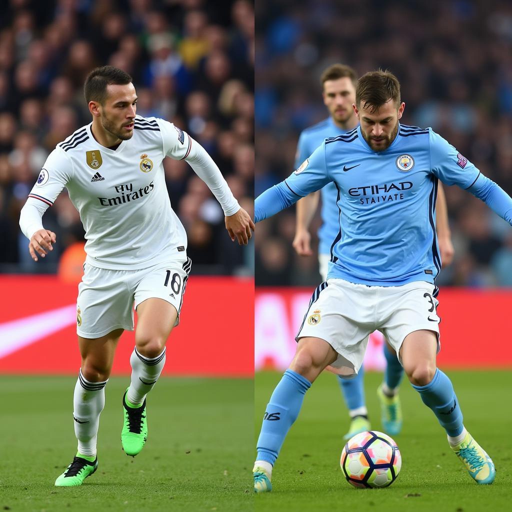 Real Madrid vs Man City đối đầu