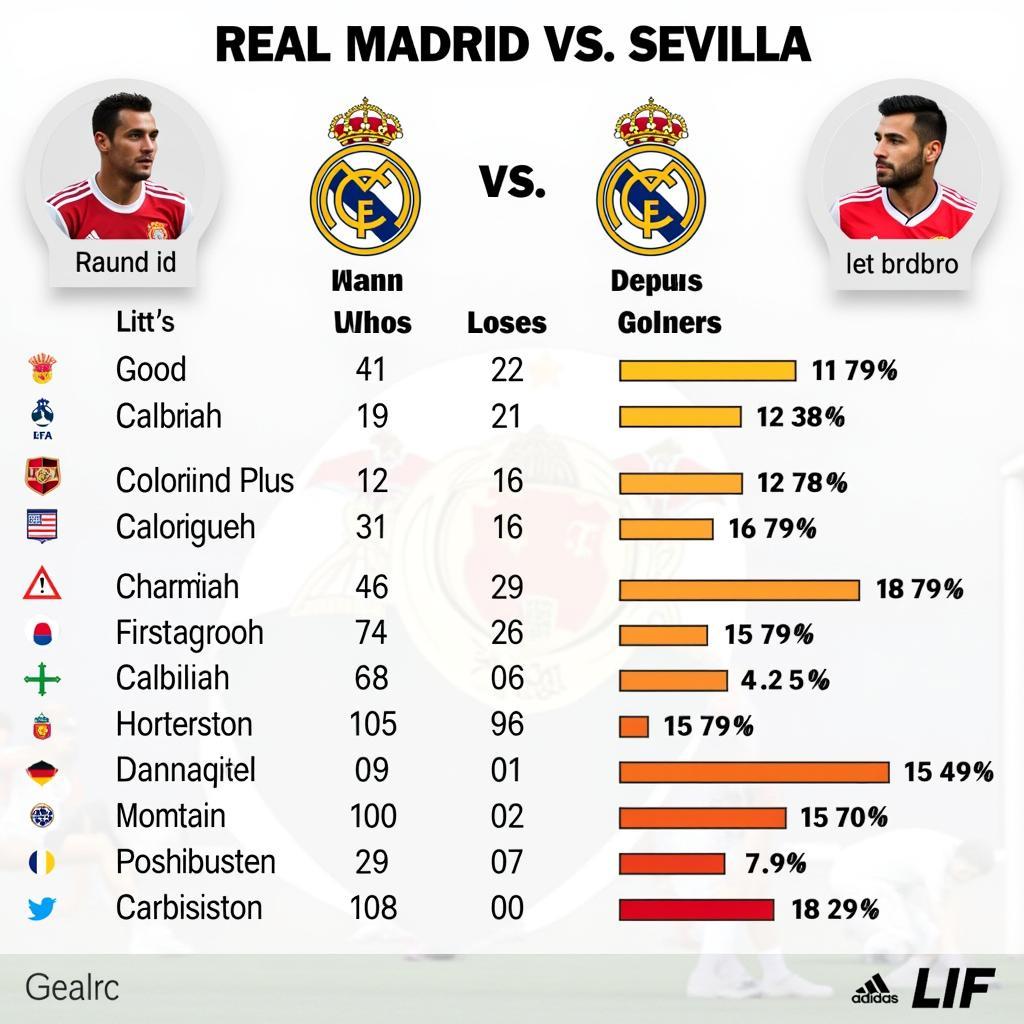 Lịch sử đối đầu Real Madrid vs Sevilla