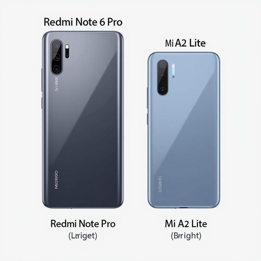 Redmi Note 6 Pro và Mi A2 Lite: Thiết kế