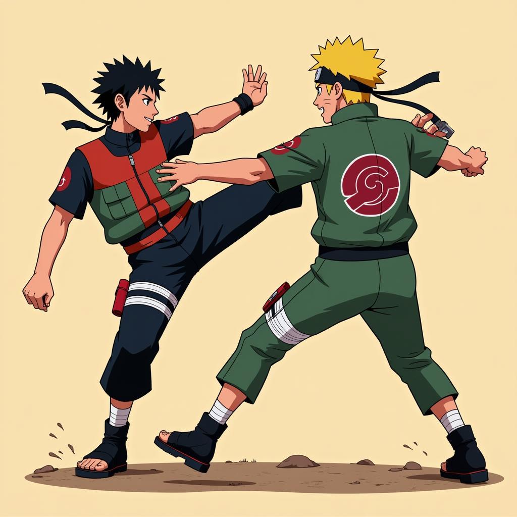 Rock Lee vs Naruto