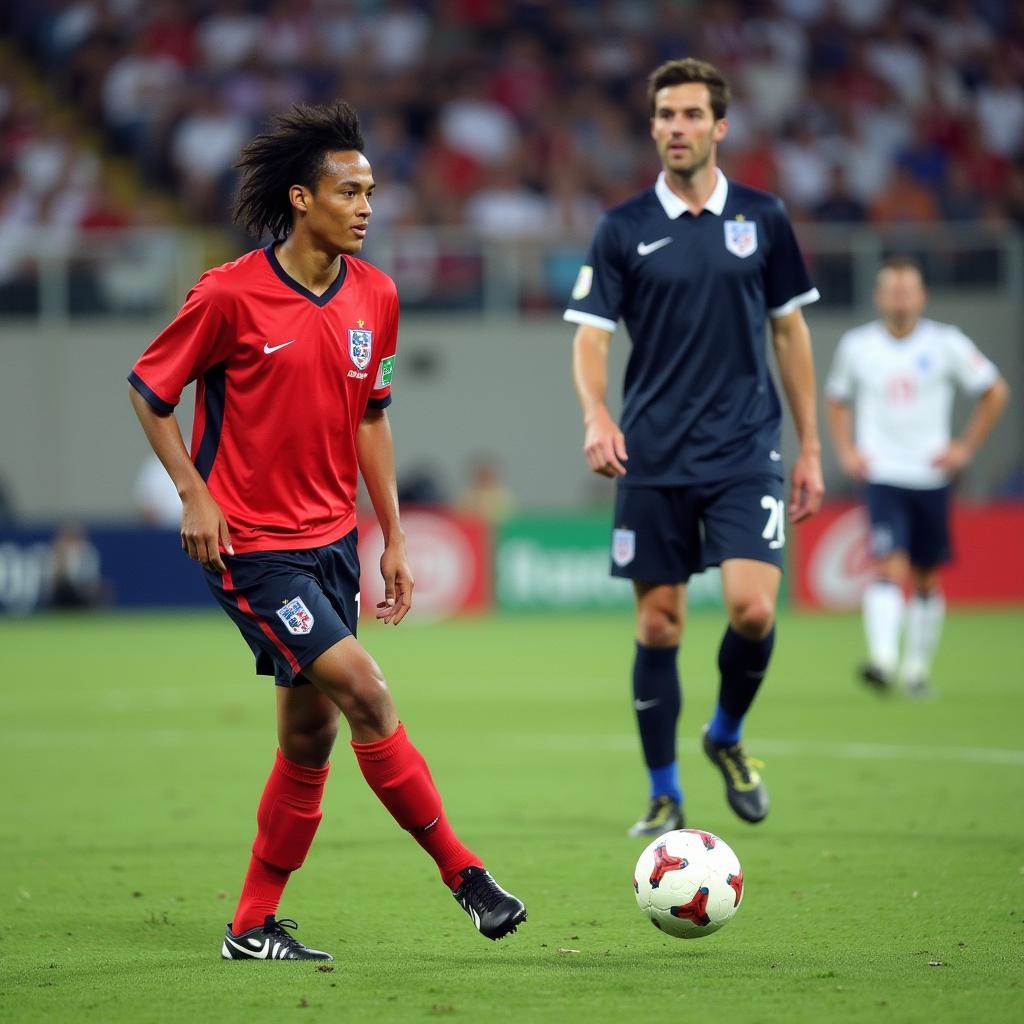 Ronaldinho ghi bàn từ cú đá phạt