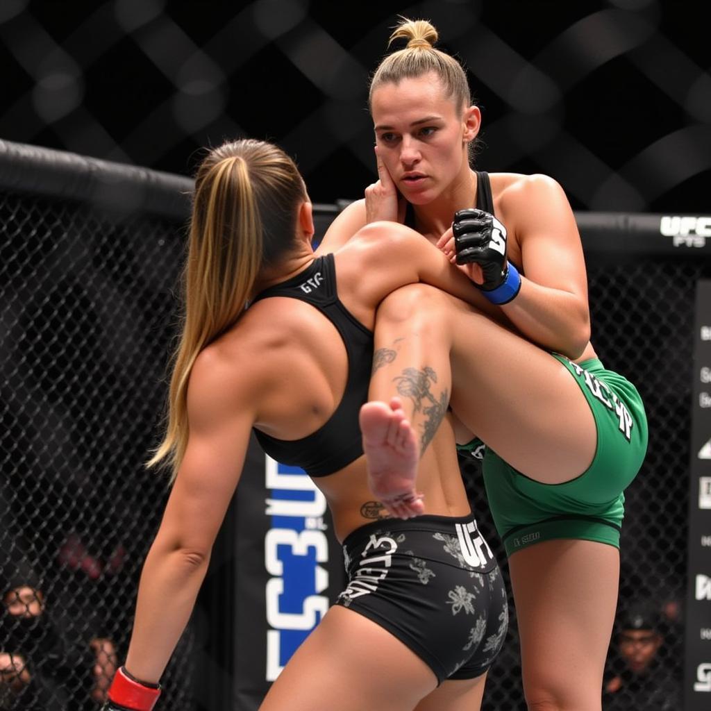 Rose Namajunas và Tecia Torres trong trận tái đấu tại UFC on Fox 24