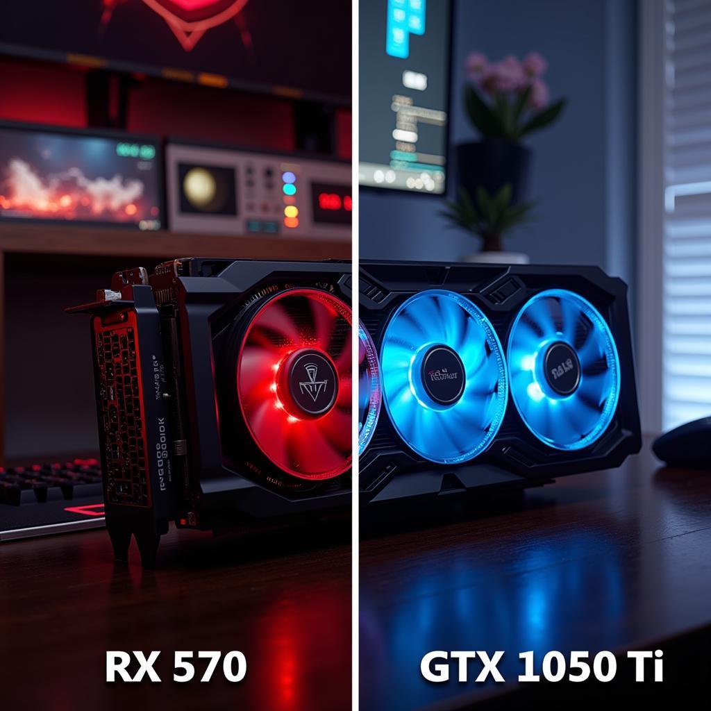 Ứng dụng RX 570 vs GTX 1050 Ti