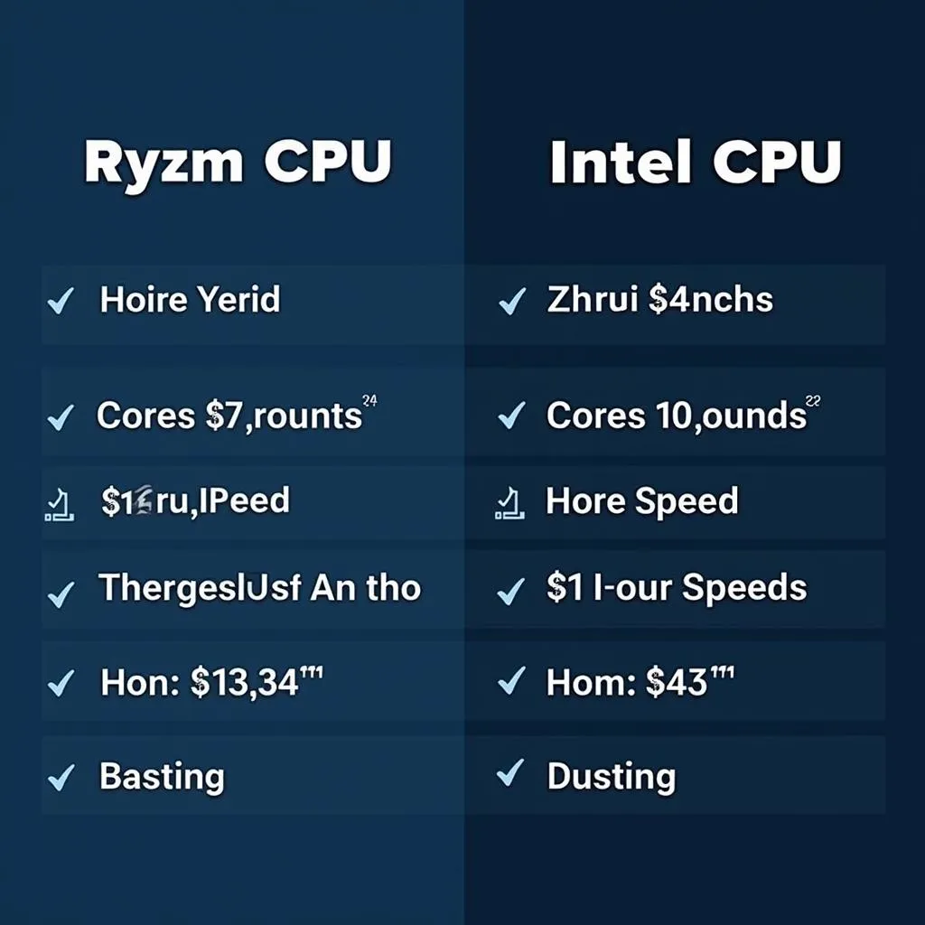 So sánh Ryzen và Intel