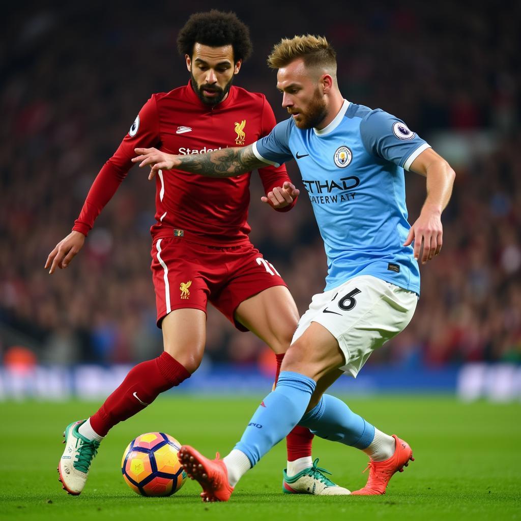 Salah và De Bruyne đối đầu