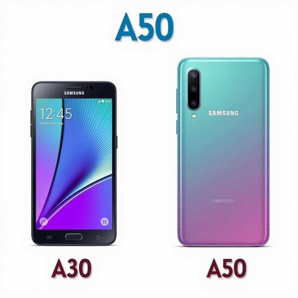 Samsung A30 và A50: Thiết kế