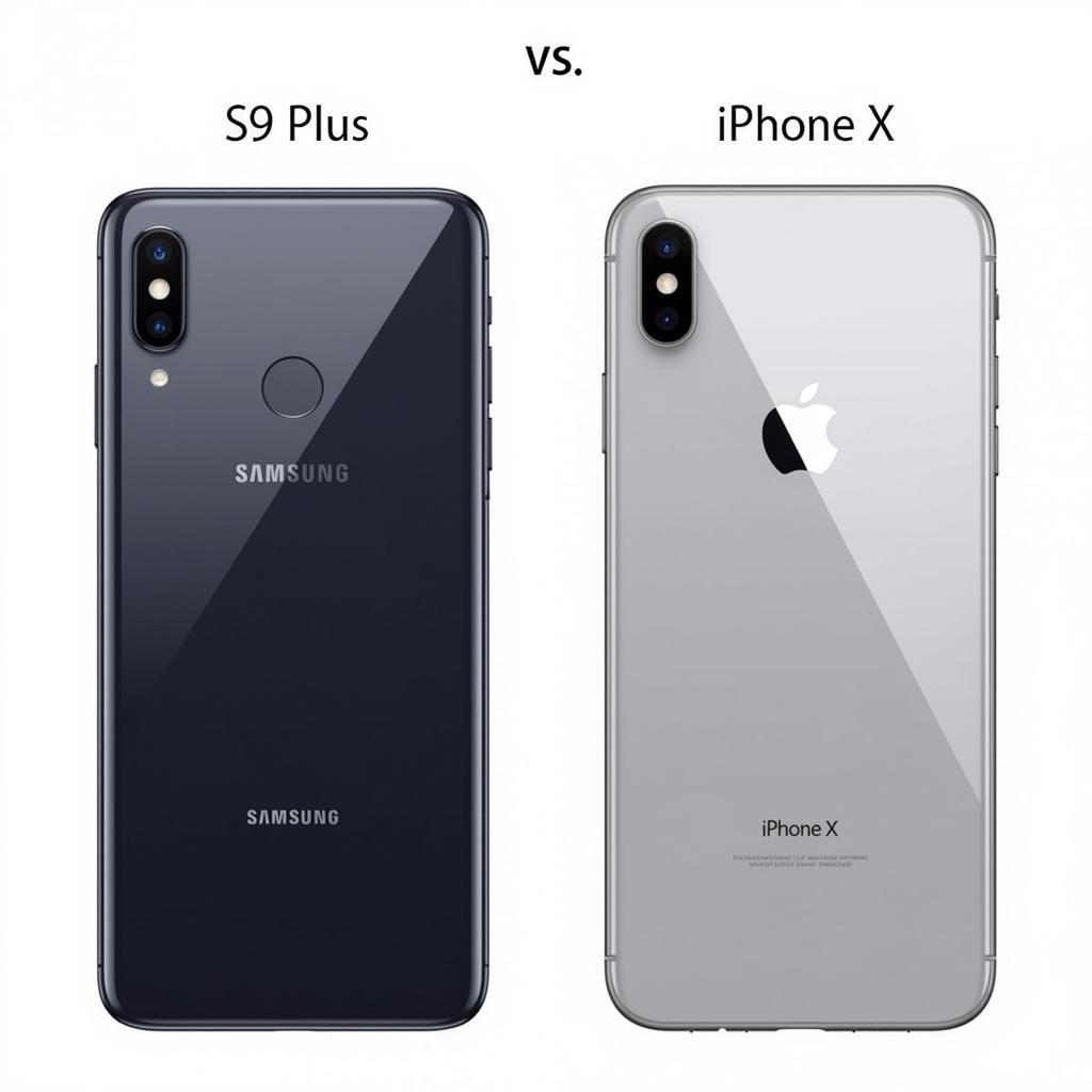 Thiết kế Samsung S9 Plus và iPhone X