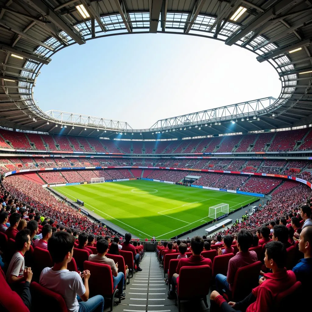 A view of the My Dinh National Stadium in Hanoi