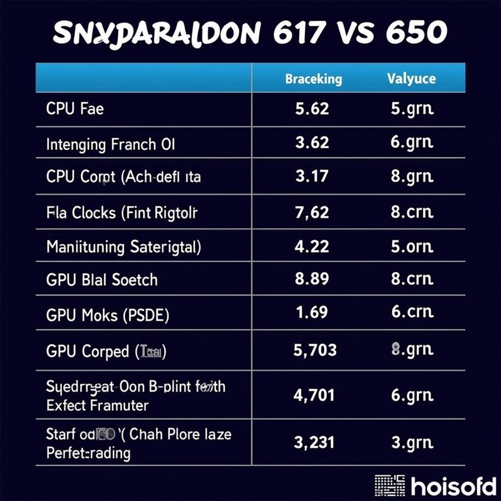 Snapdragon 617 vs 650 Hiệu Năng