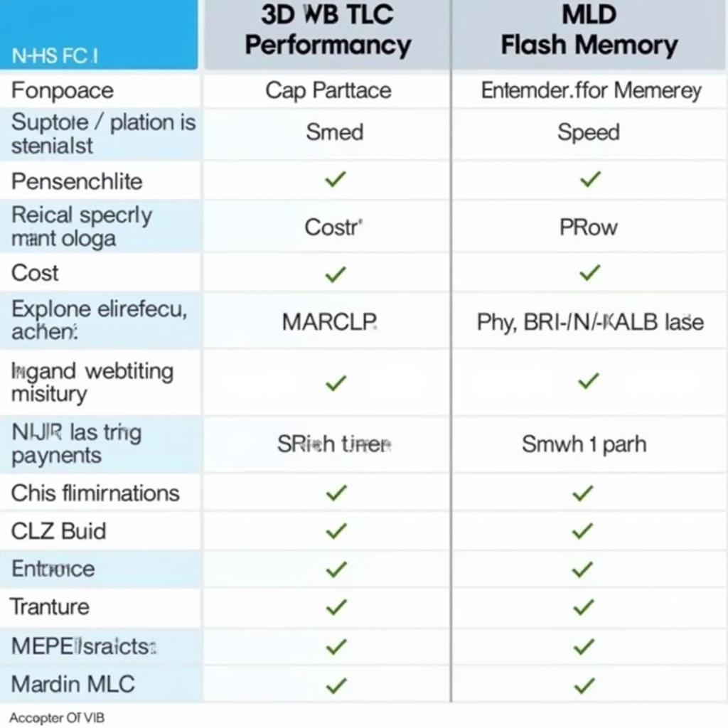 So sánh 3D TLC và MLC