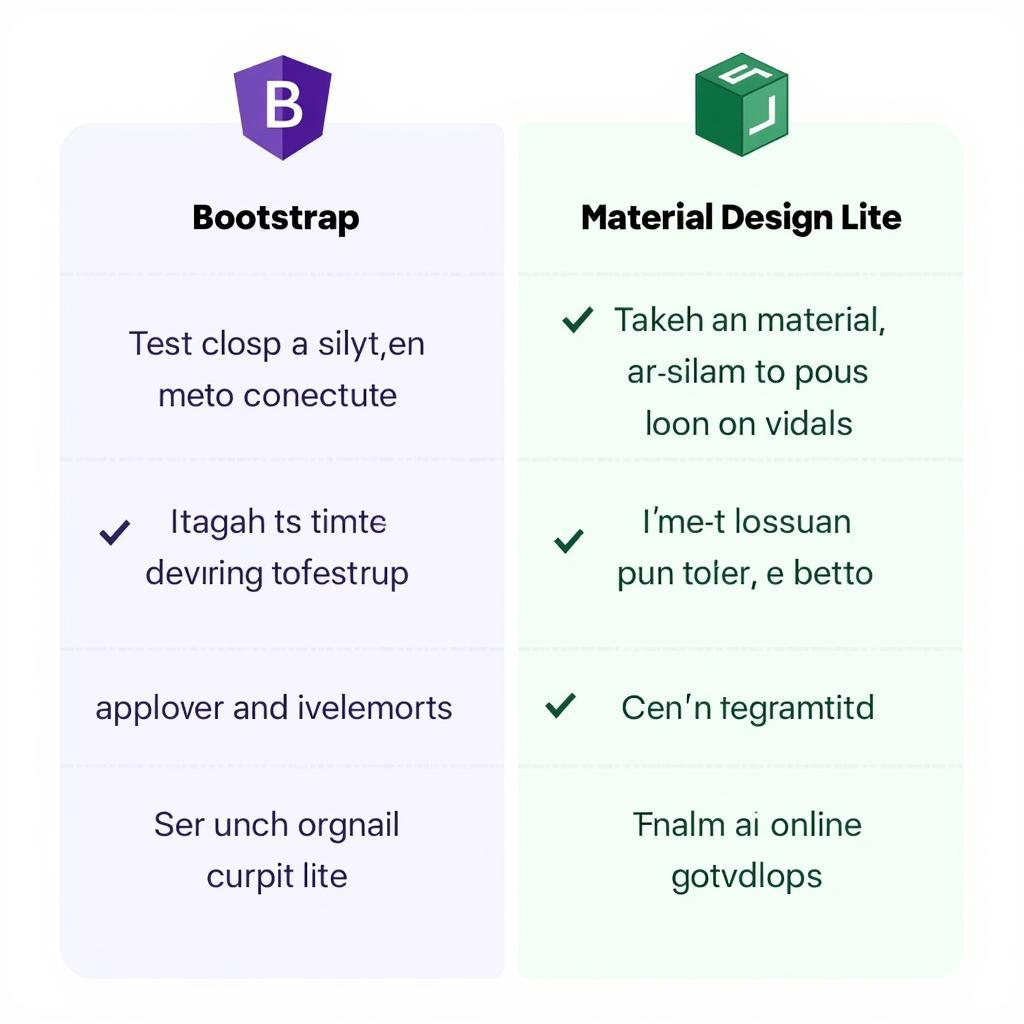 So sánh Bootstrap và Material Design Lite