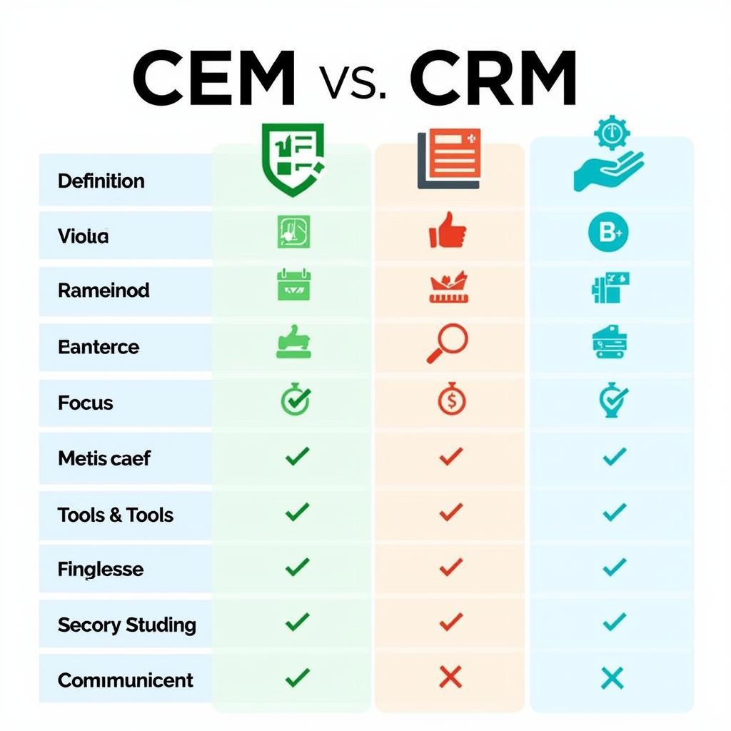 So sánh CEM và CRM