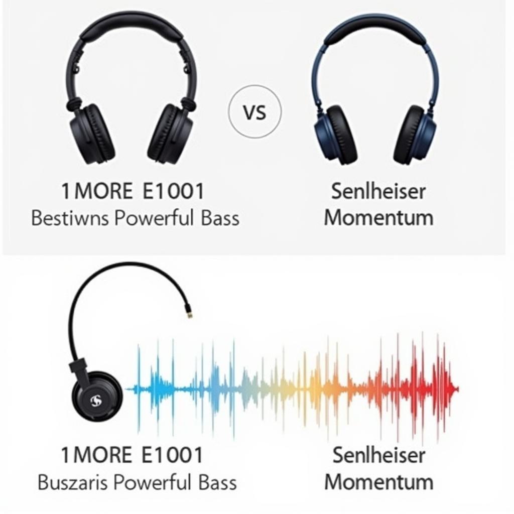 So sánh chất âm tai nghe 1MORE E1001 và Sennheiser Momentum