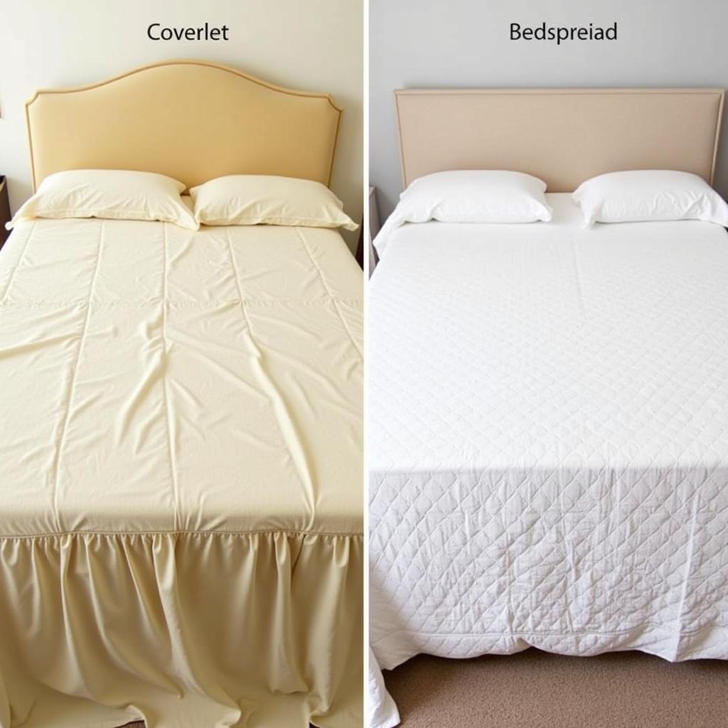 So sánh Coverlet và Bedspread