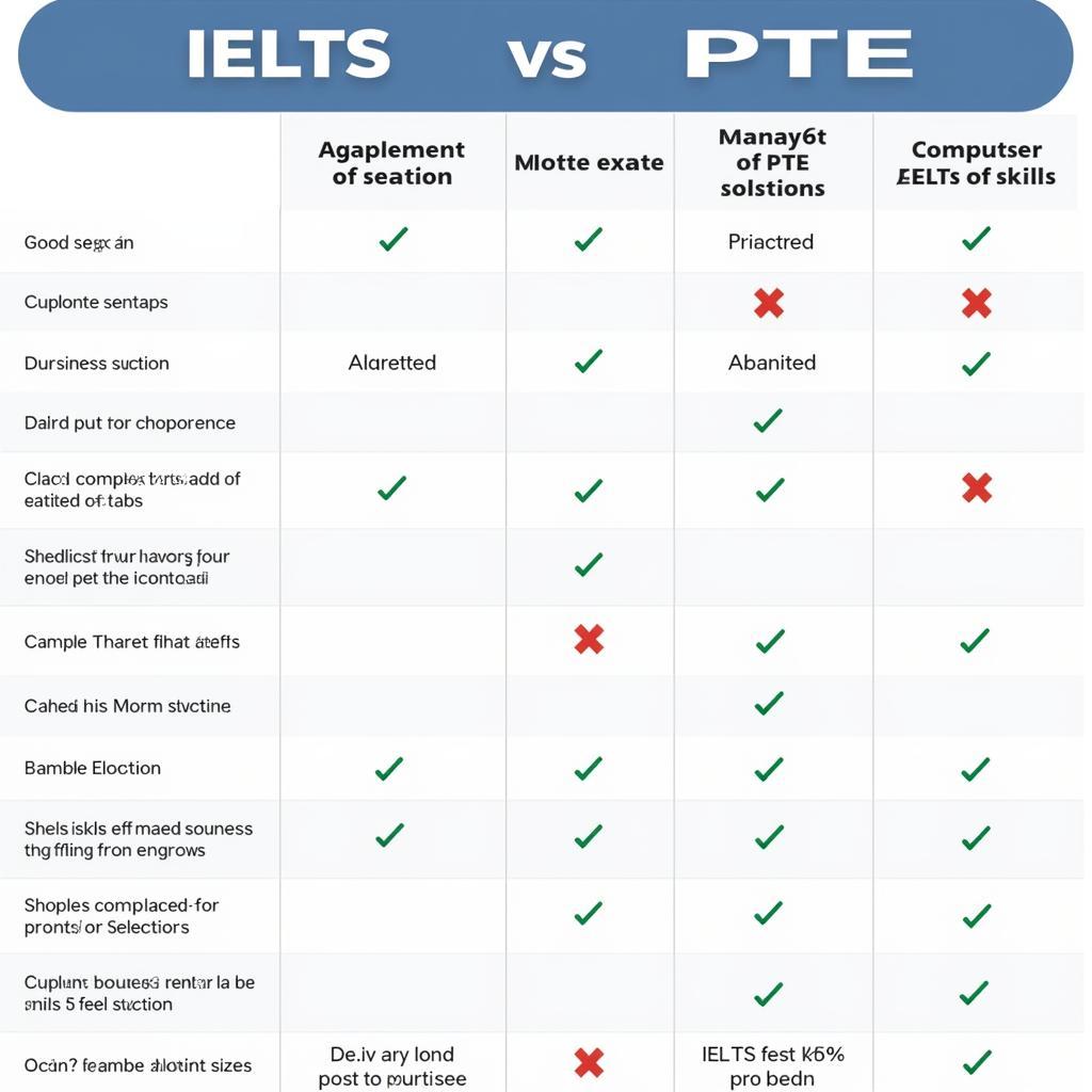 So sánh định dạng bài thi IELTS và PTE