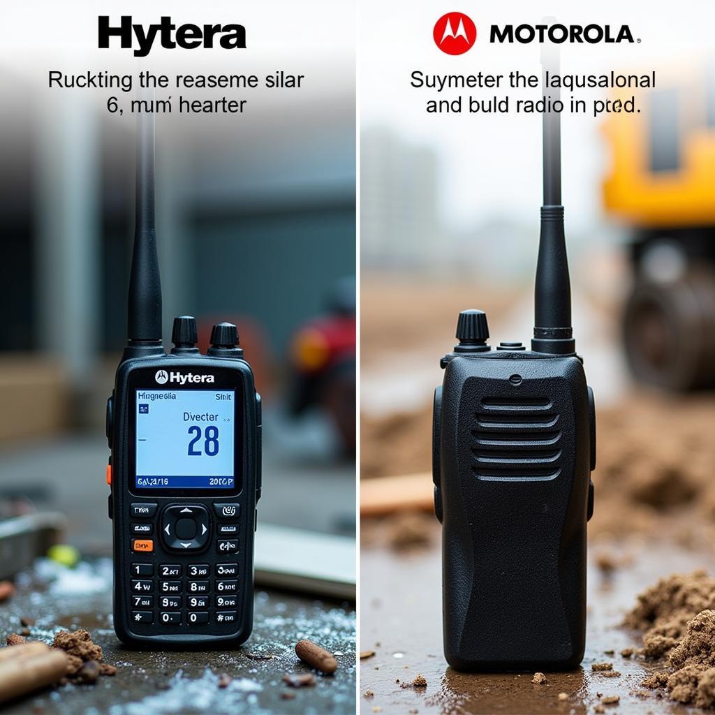 So sánh độ bền bộ đàm Hytera và Motorola