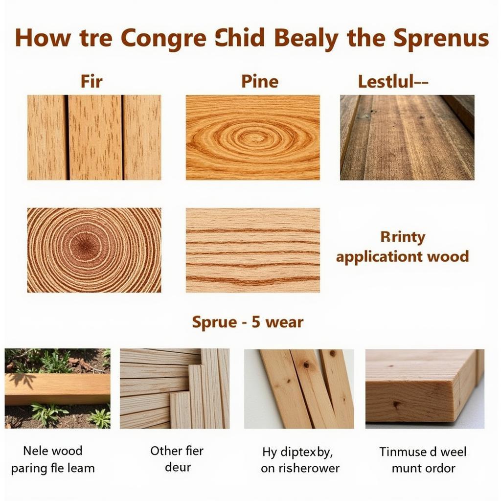 So sánh độ bền của gỗ Fir, Pine và Spruce