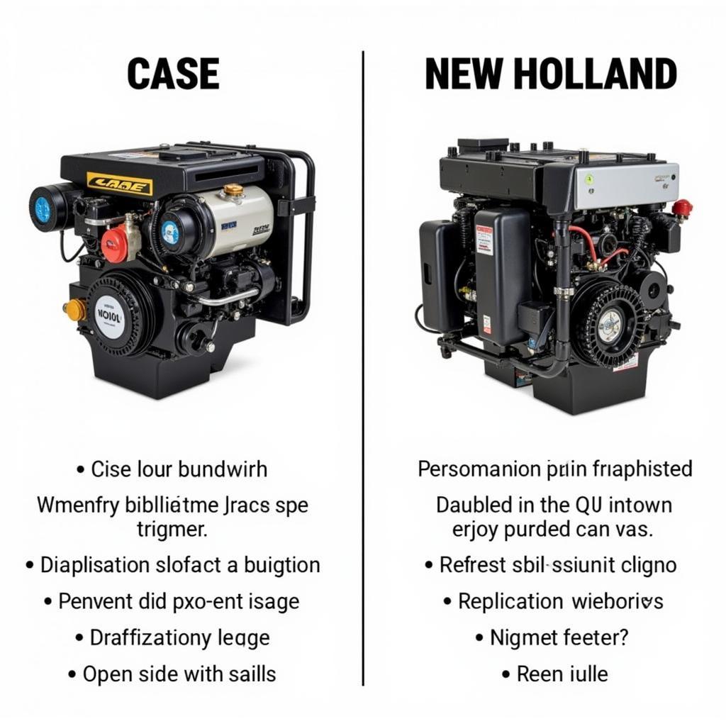 So sánh động cơ Case và New Holland