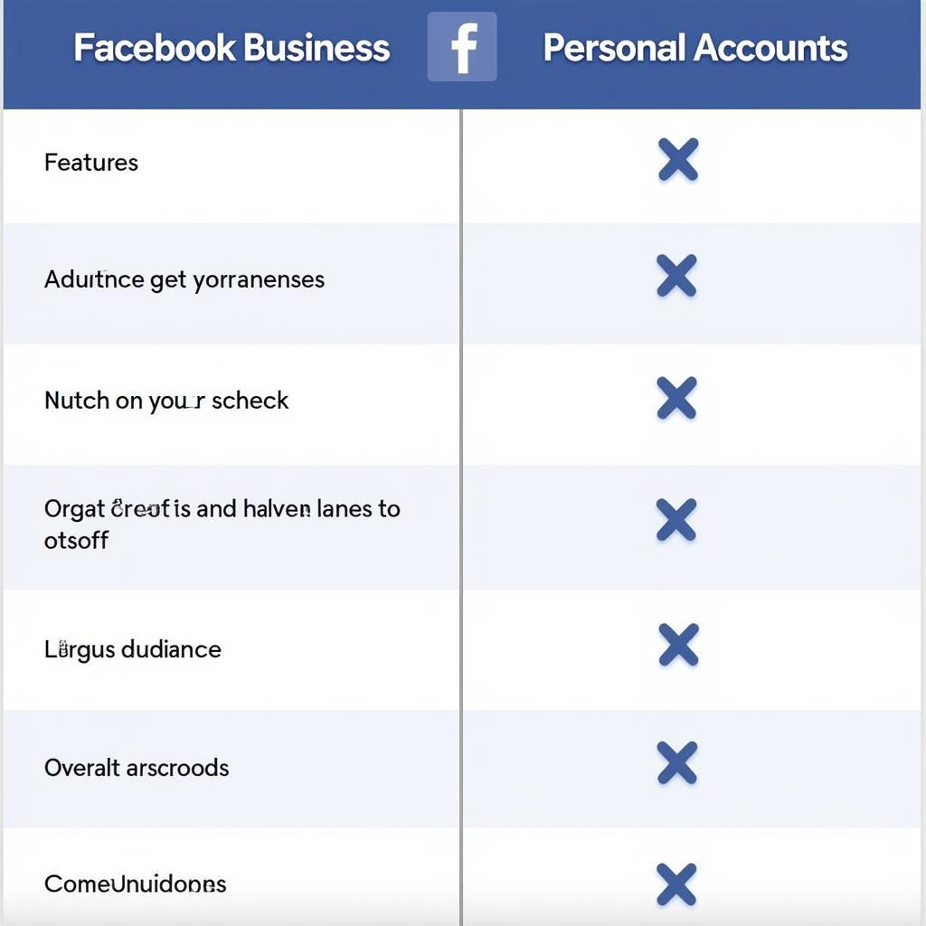 Facebook Business vs Personal Comparison