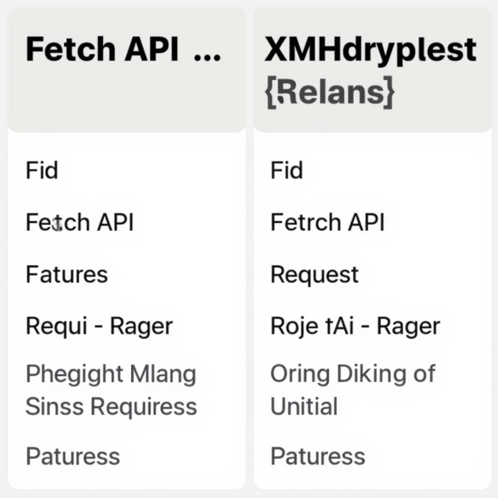 So sánh Fetch API và XMLHttpRequest