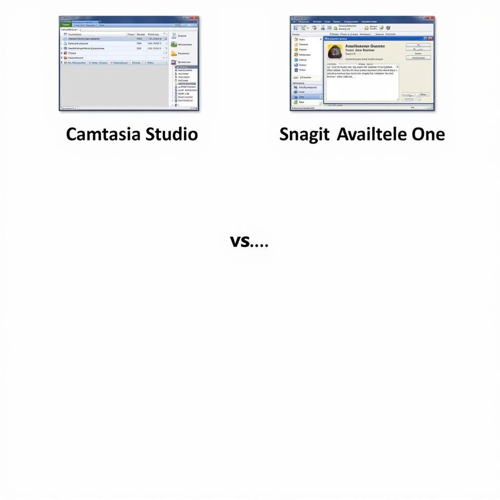 So sánh giao diện Camtasia và Snagit