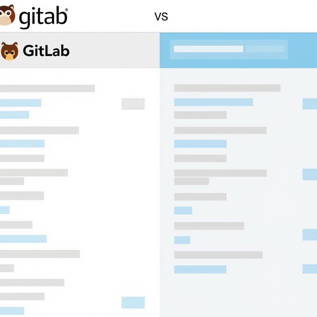 So sánh giao diện GitLab và Jira