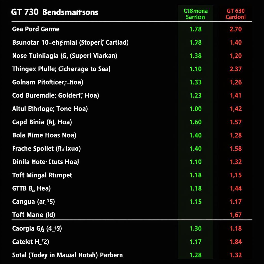 So sánh hiệu năng GT 730 vs 630