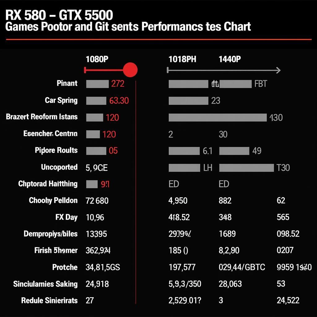 So sánh hiệu năng RX 580 và GTX 5500