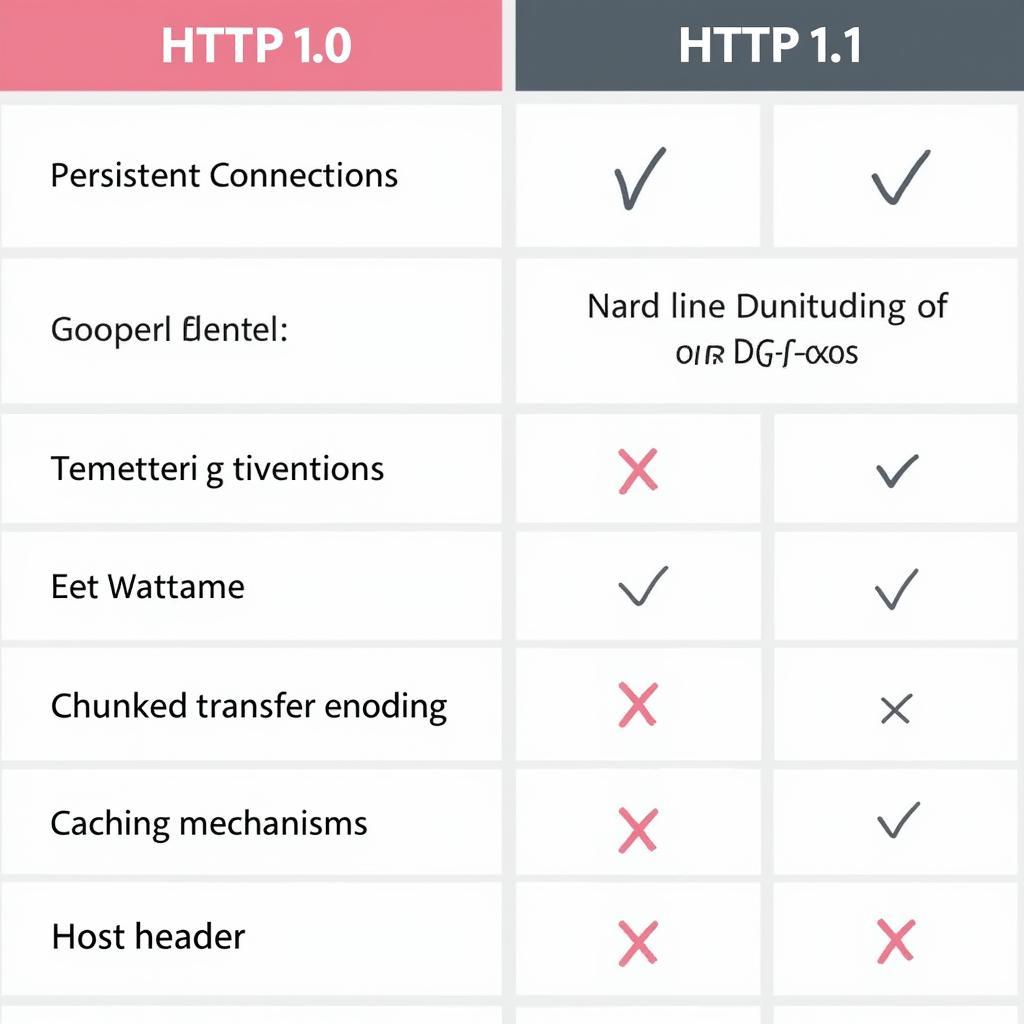 So sánh HTTP 1.0 và HTTP 1.1