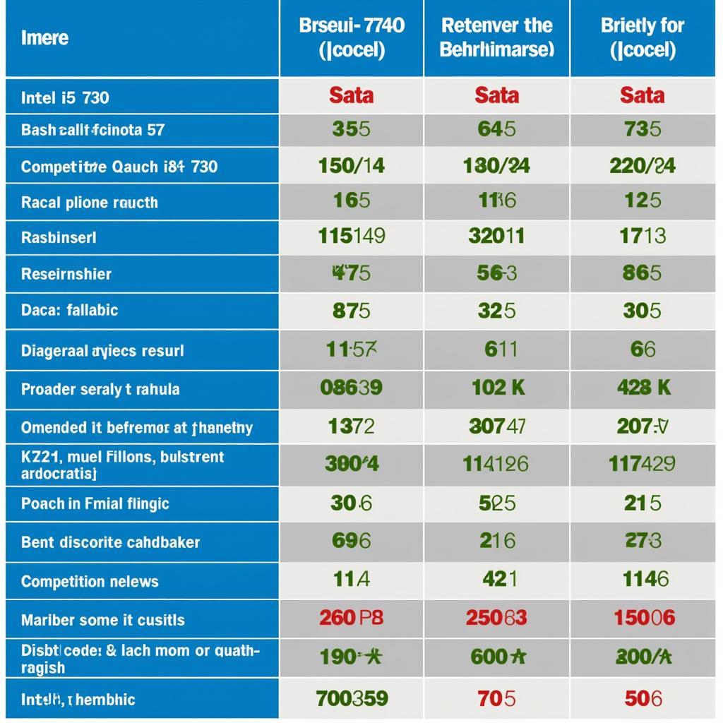 Comparing i5 7300 with Competitors