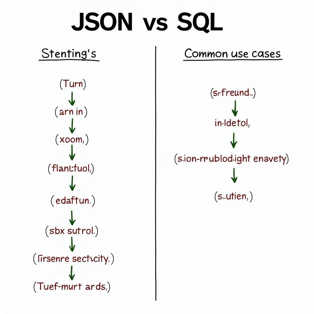 So sánh JSON và SQL