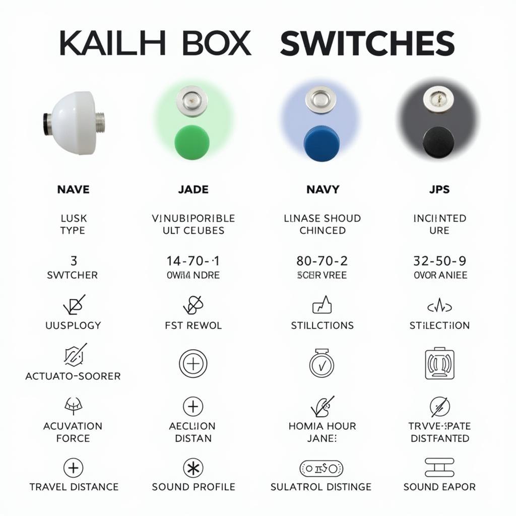 So Sánh Switch Cơ Kailh Box Jade và Navy