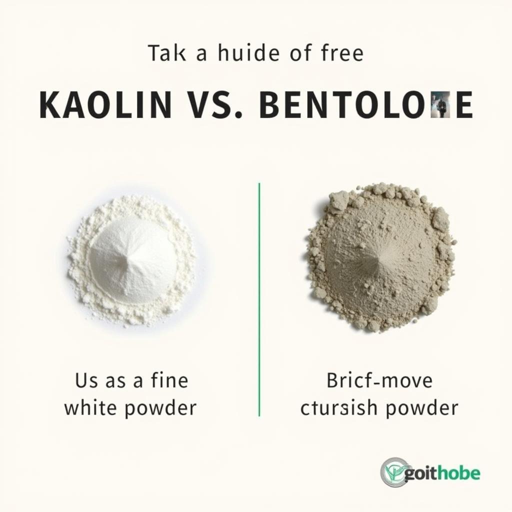 So sánh Kaolin và Bentonite