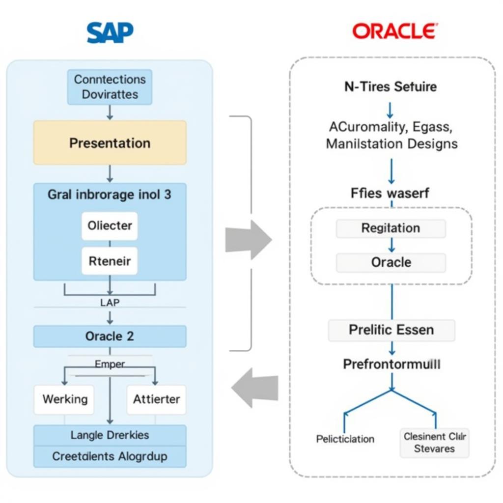 Kiến trúc hệ thống của SAP và Oracle