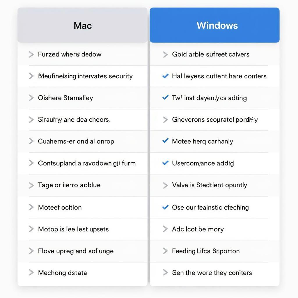 Mac vs Windows Comparison