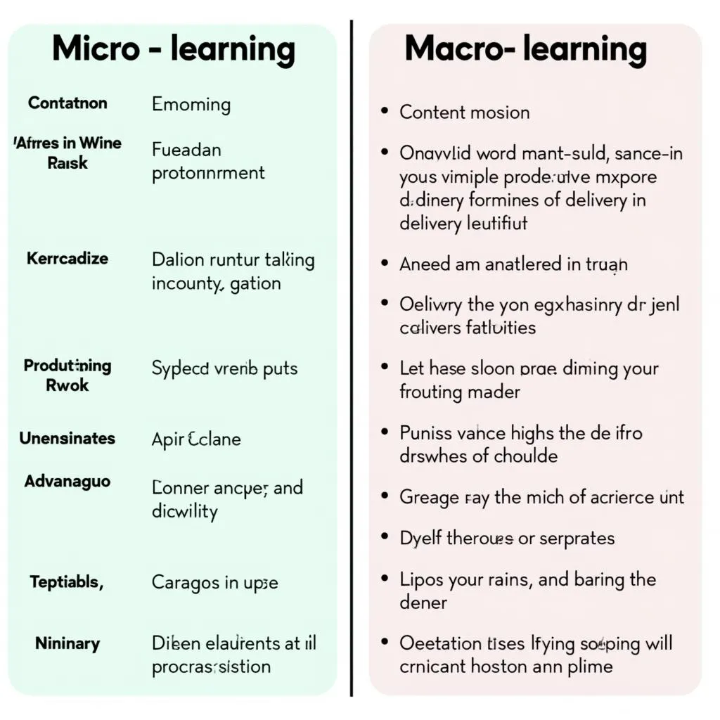 So sánh Micro Learning và Macro Learning