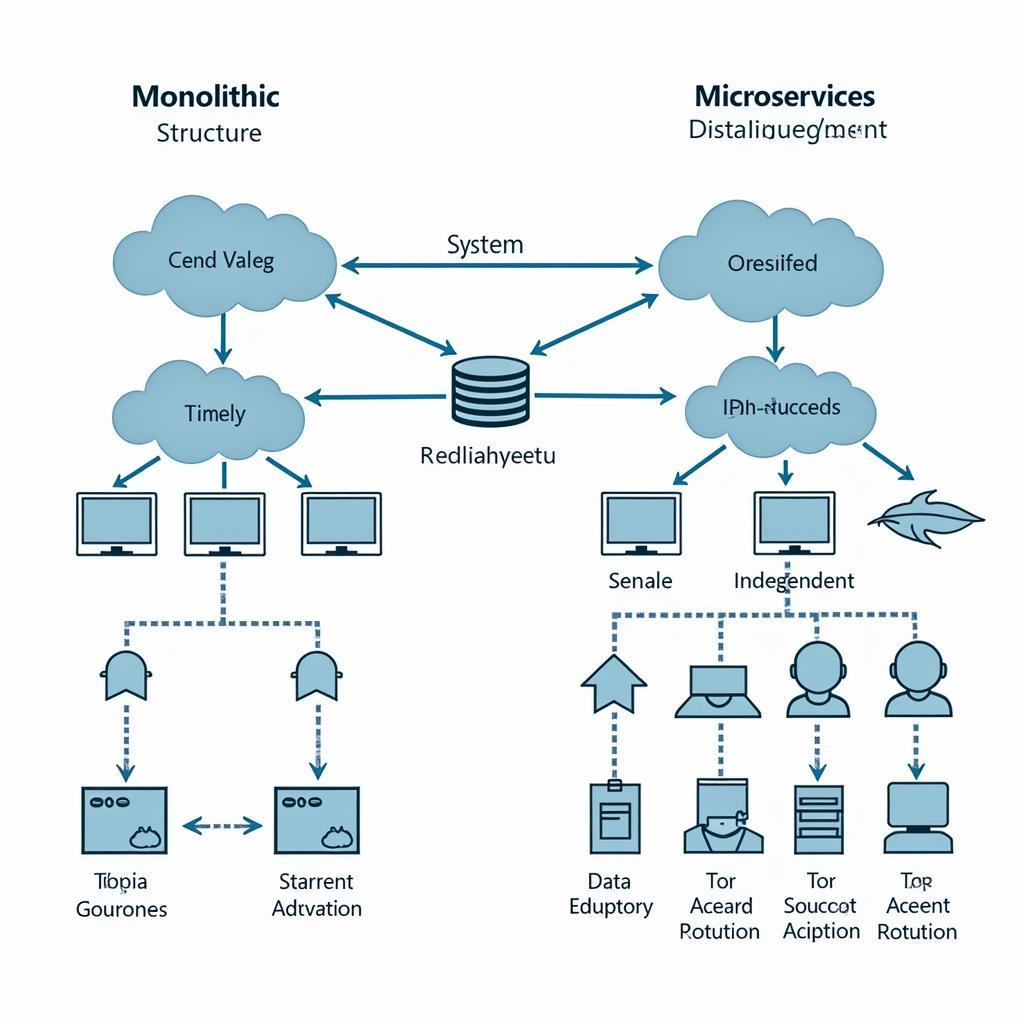 So sánh Monolithic và Microservices