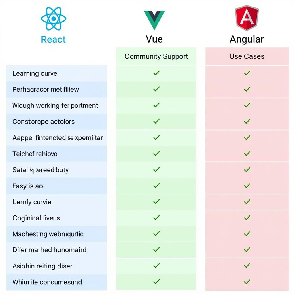 So sánh React, Vue, Angular