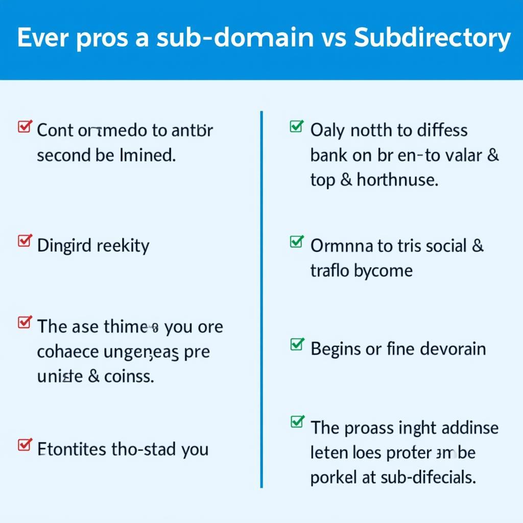 So sánh Subdomain và Subdirectory