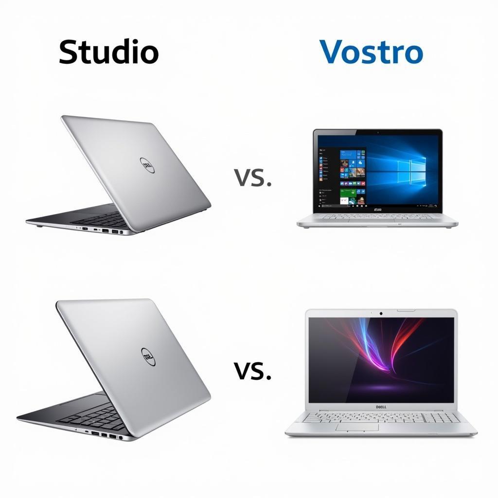 So sánh thiết kế Dell Studio và Vostro