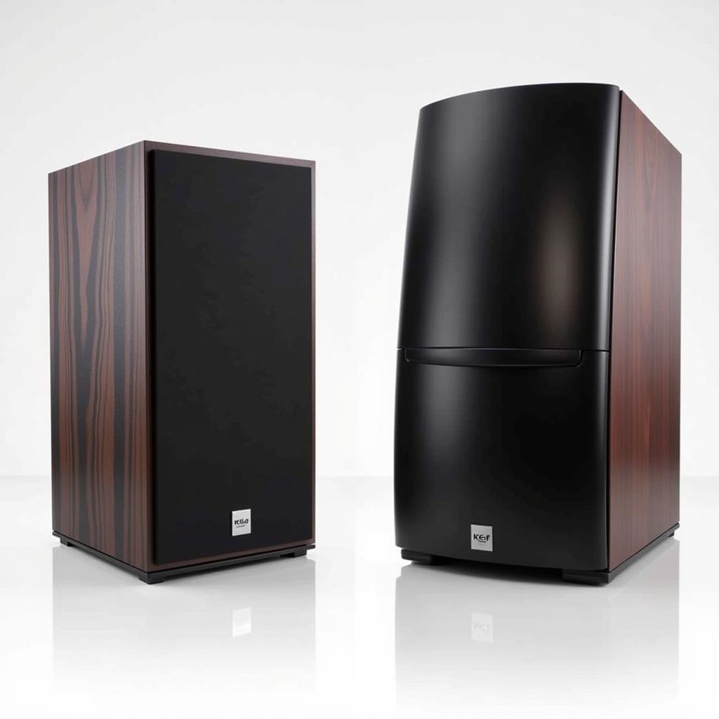 So sánh thiết kế Elac BS 403 và KEF LS50