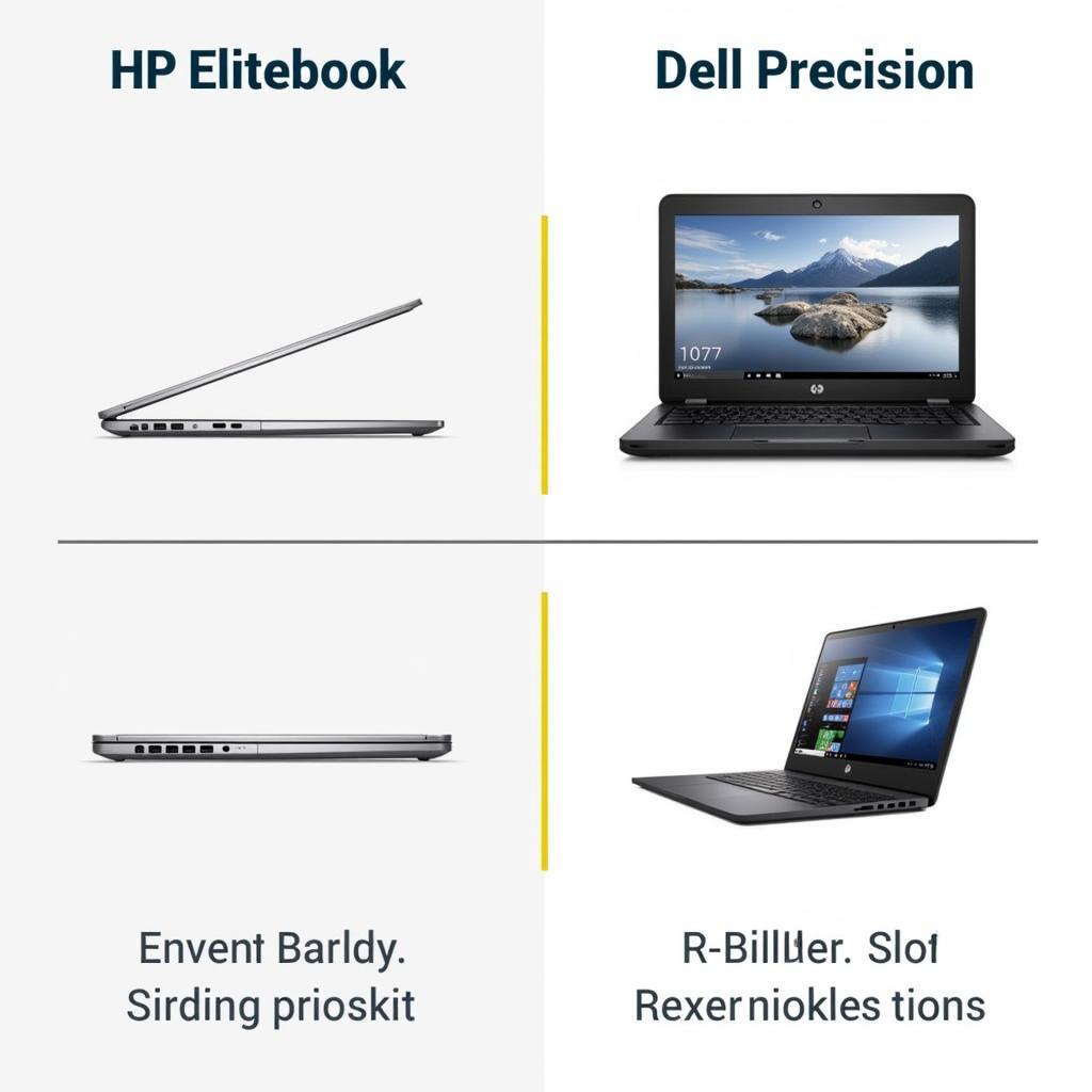 So sánh Thiết kế HP Elitebook vs Dell Precision