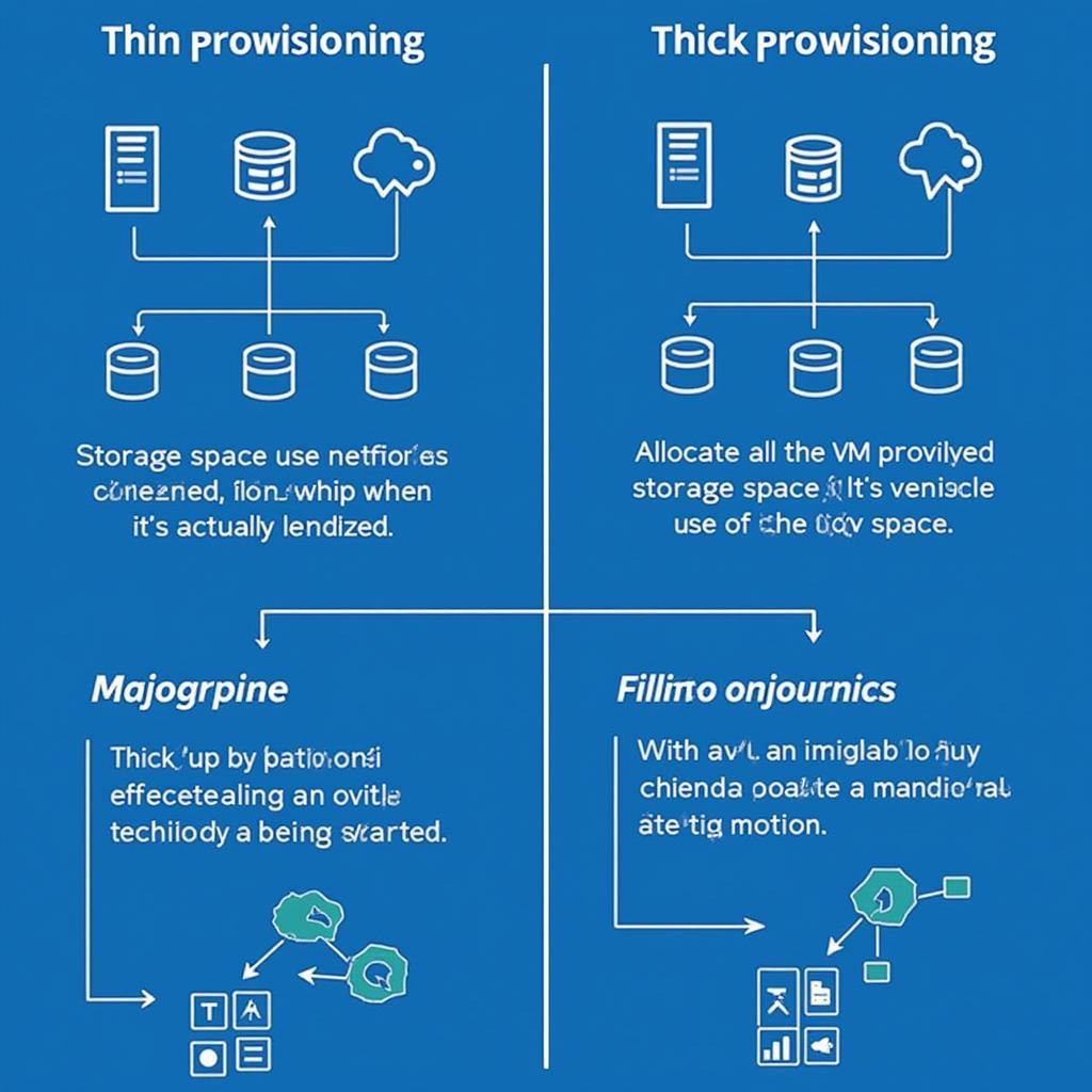 So sánh thin provisioning và thick provisioning